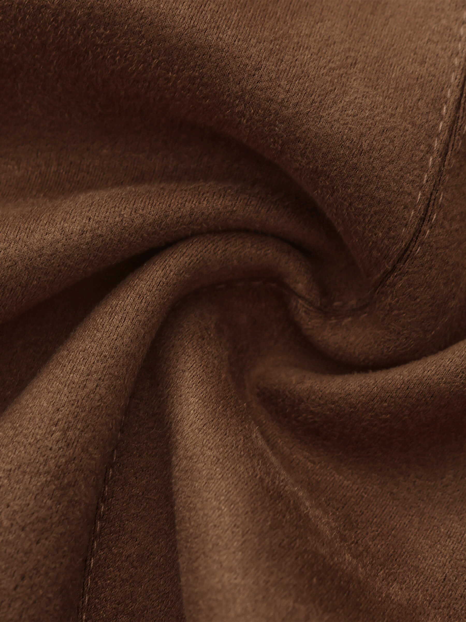 ONE BY CUBIC Elastic Hem Suede Jacket-11