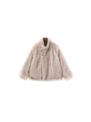 Oversized Faux Fur Hybrid Coat