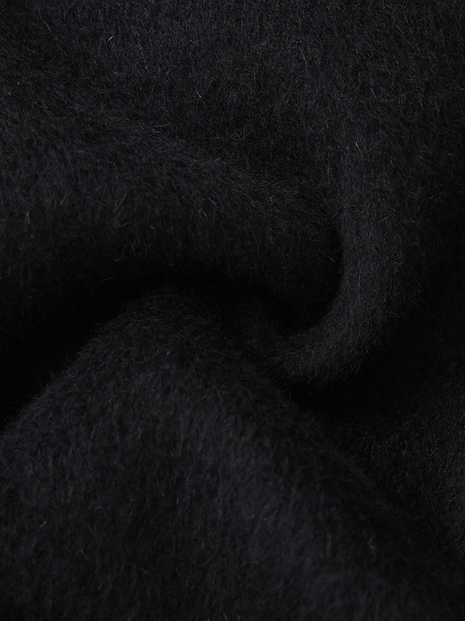 Wool Blend Stand-Collar Mid-Length Coat-10