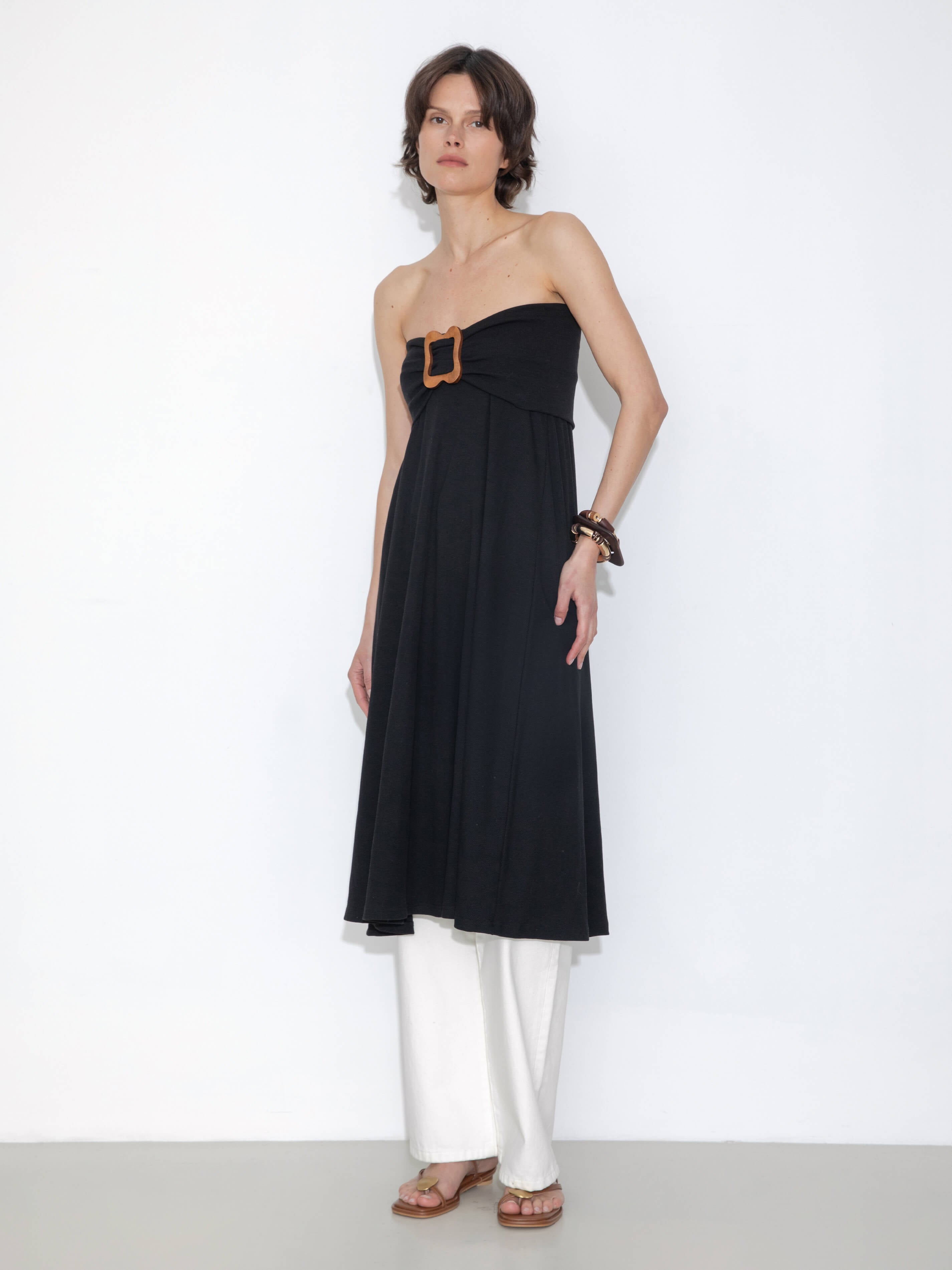 Convertible Strapless A-Line Dress & Skirt-3
