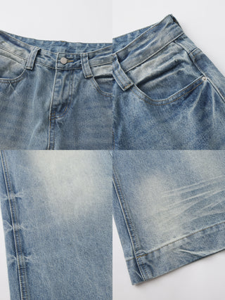 CUBIC Vintage Low-Rise Wide-Leg Jeans