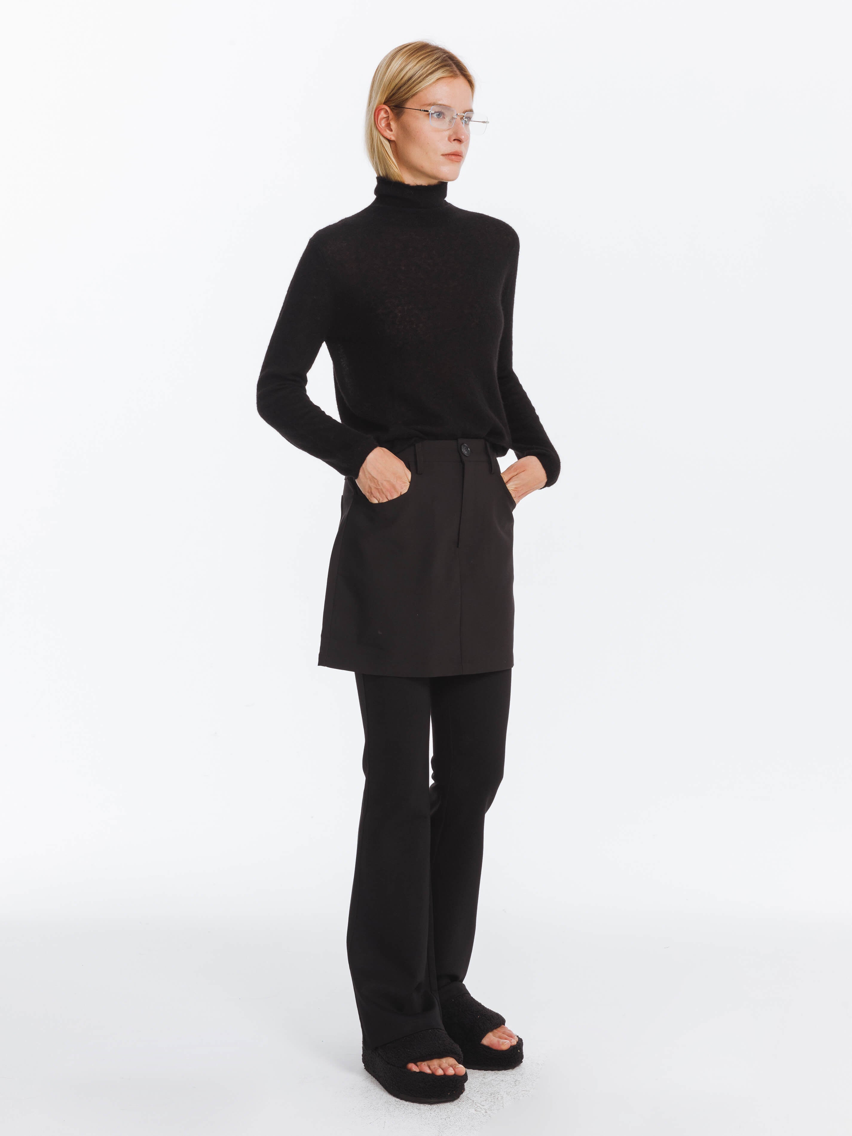 Thin Wool Long Sleeves Top-10