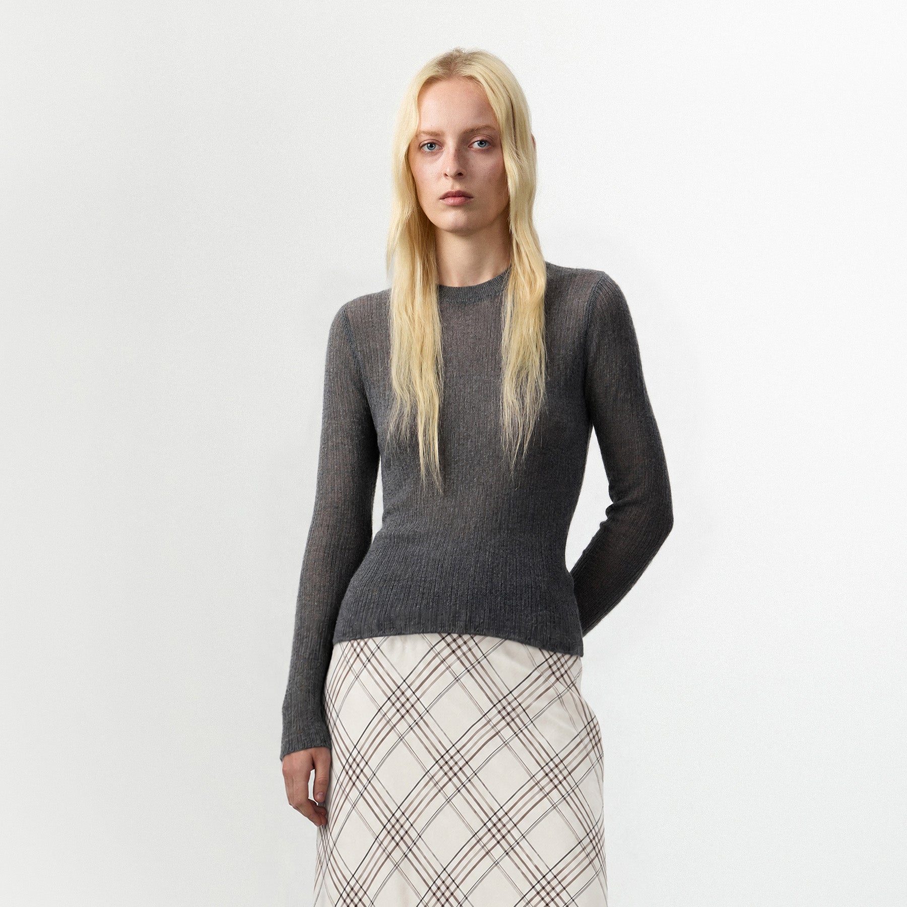 CUBIC Alpaca Blend Crew Neck Sweater-9