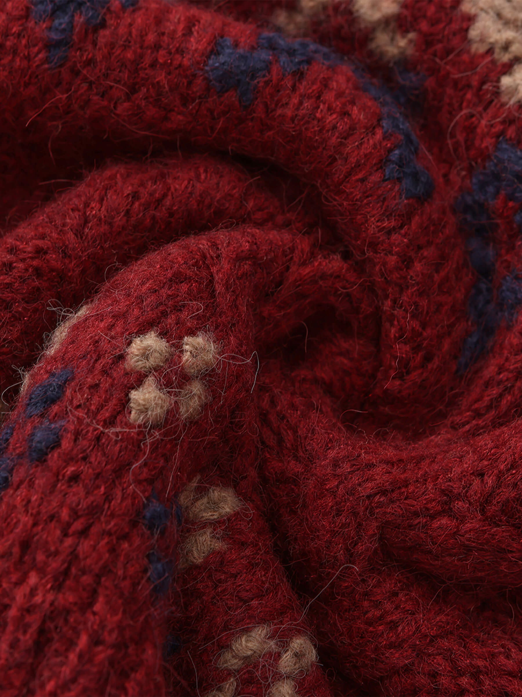 Mock Neck Boxy Knit Sweater-10