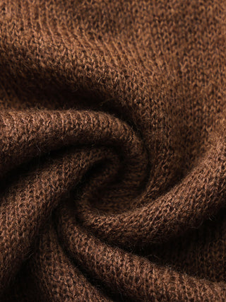 V-Neck Semi-Sheer Loose-Fit Knit Cover-Up