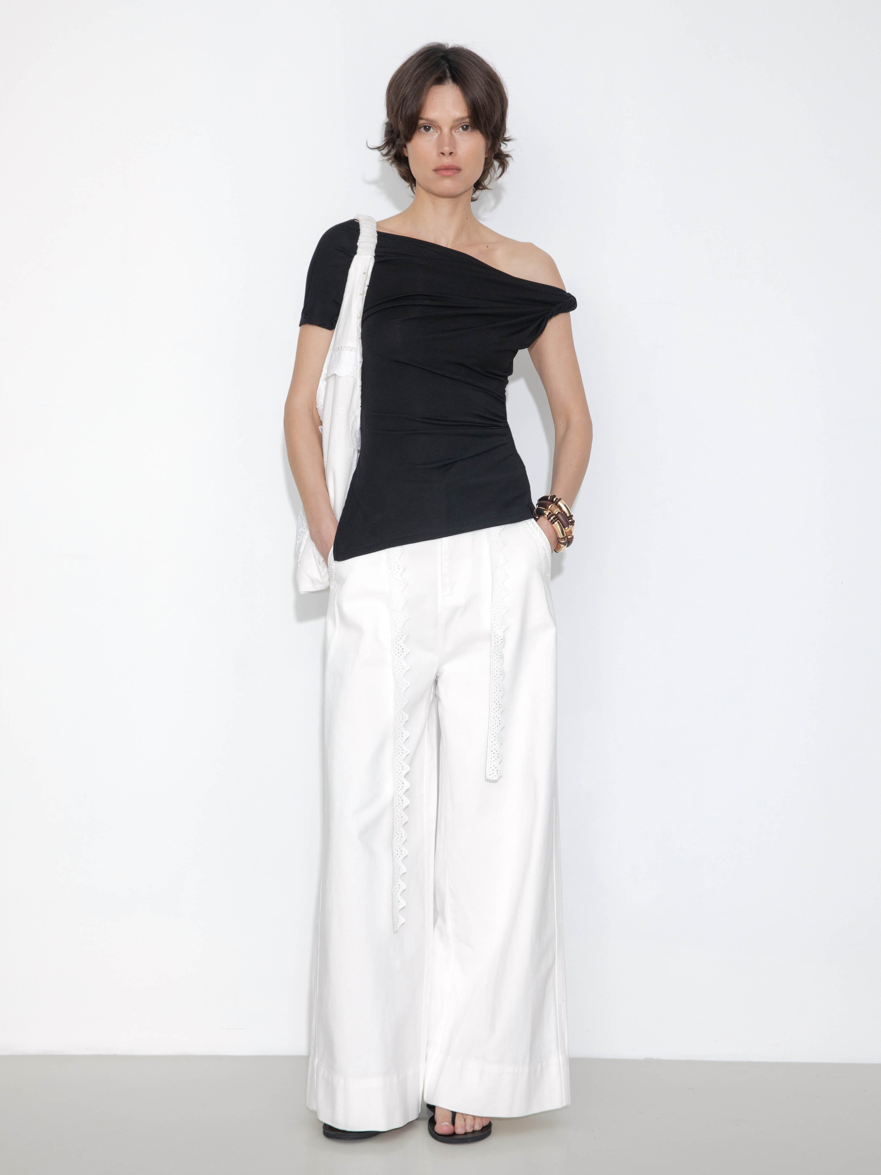 Slim-Fit One-Shoulder T-Shirt-10