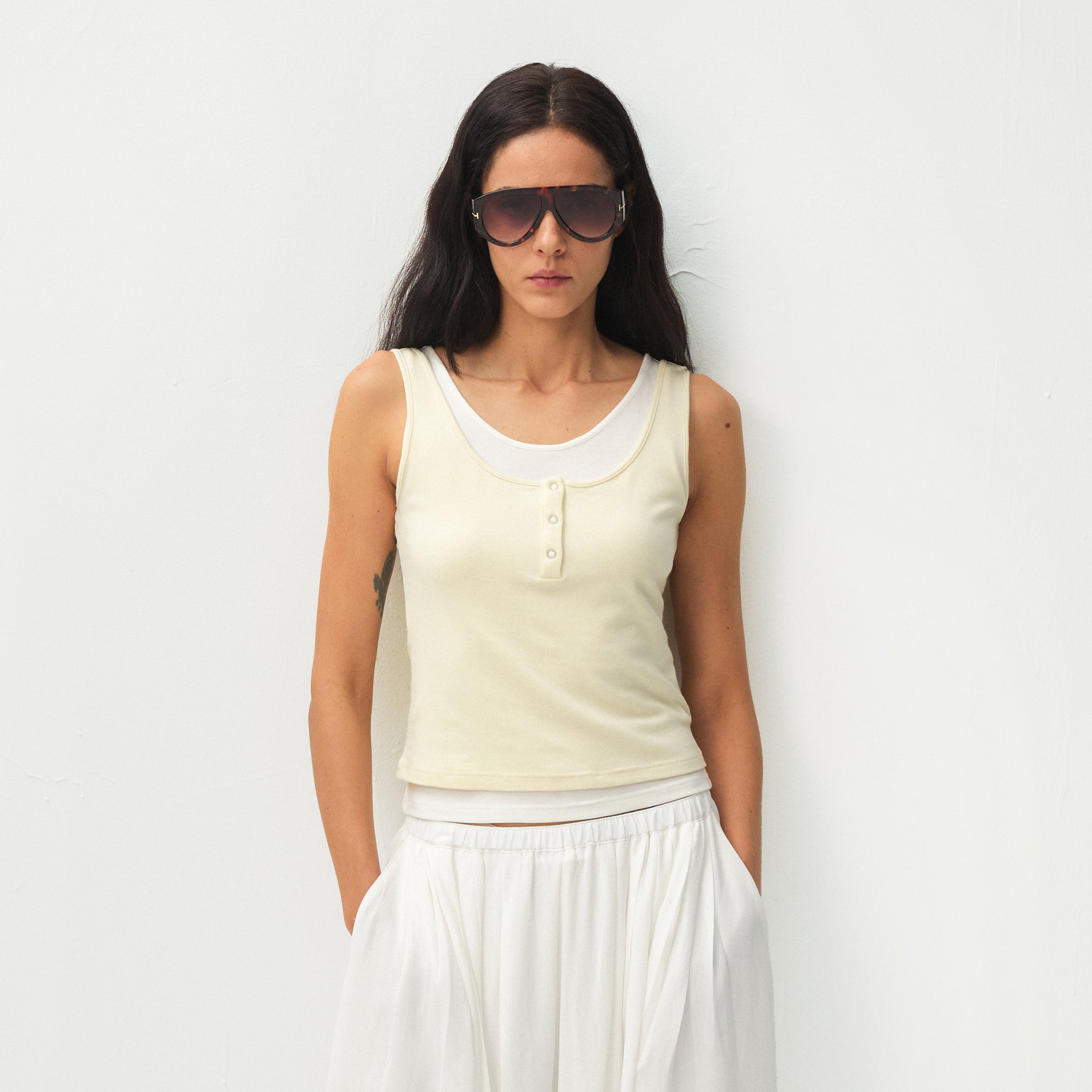 CUBIC Lyocell Two-Piece Vest-9