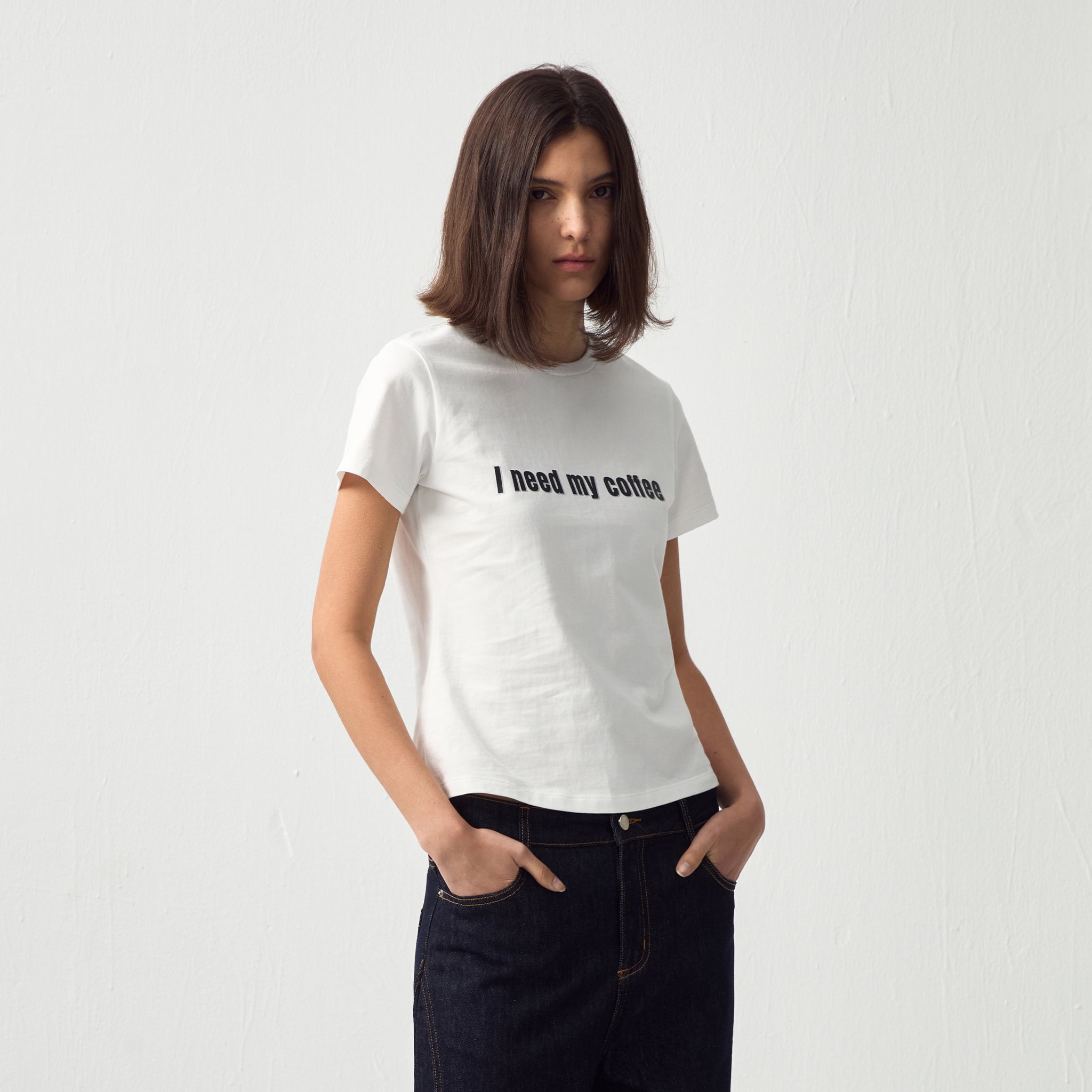 CUBIC 'I need my coffee' T-Shirt-4