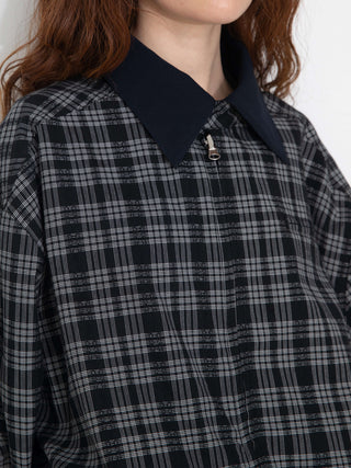 Reversible Jacket with Color-Block Collar