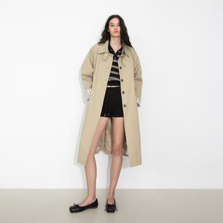 Macintosh Trench Coat with Striped Lining