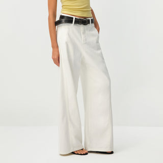 CUBIC Minimalist Wide-Leg Trousers