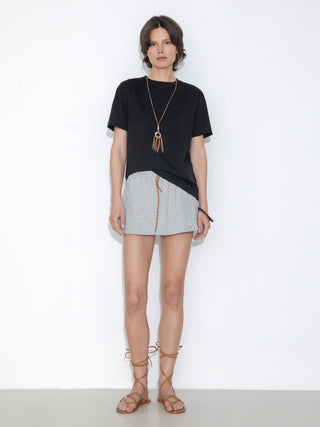 C by CUBIC Oversized Crew Neck Solid T-Shirt