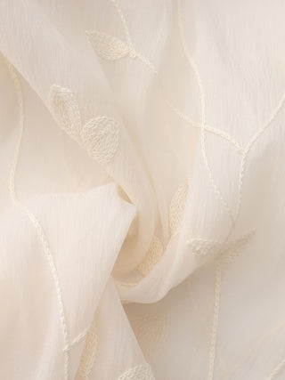 Lightweight Ice Silk Embroidered Sheer Shirt