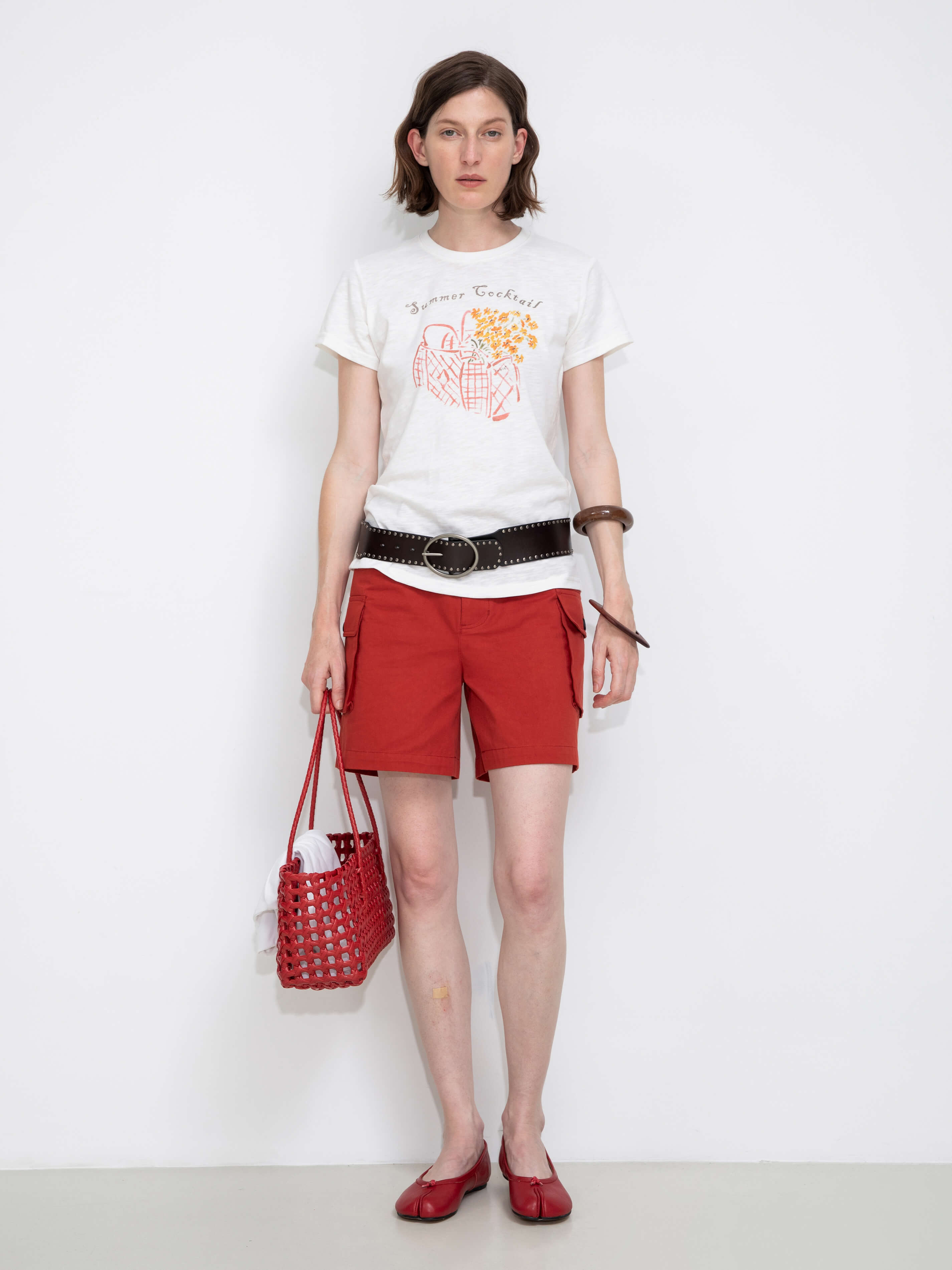 100% Cotton Casual Utility Straight-Leg Shorts-10