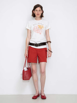 100% Cotton Casual Utility Straight-Leg Shorts