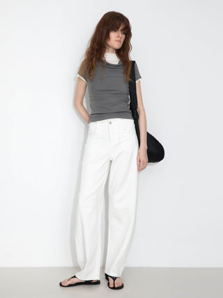 C by CUBIC Draped Neck Short-Sleeve T-Shirt