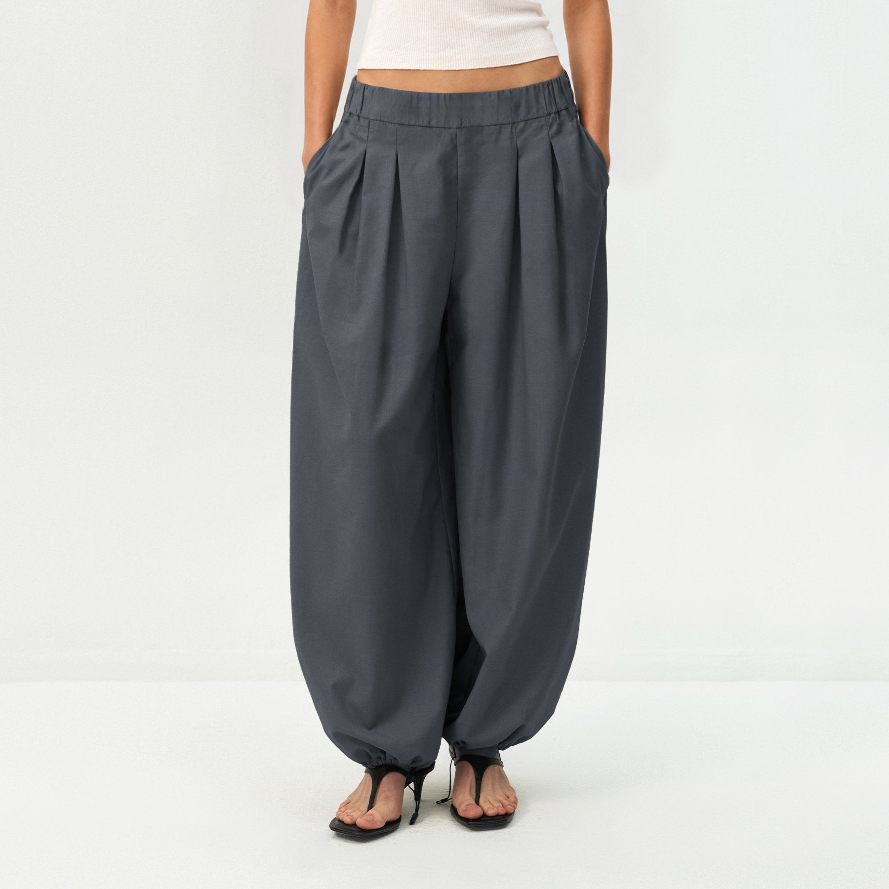 CUBIC Pleated Balloon Pants-22