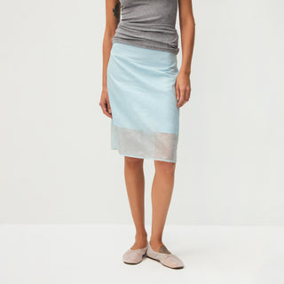CUBIC  Lyocell Semi-Sheer Pencil Midi Skirt