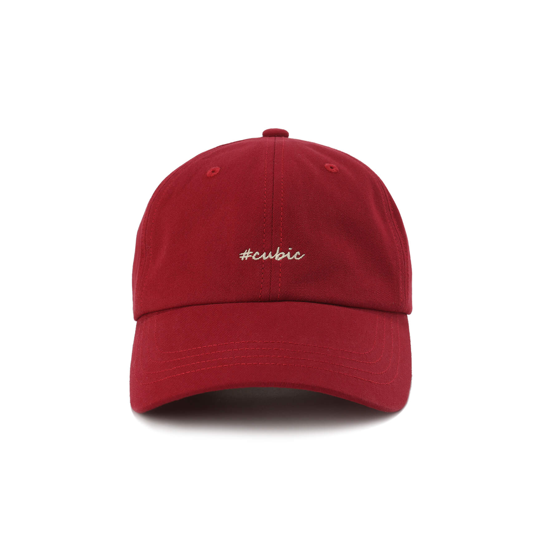 CUBIC Embroidered Solid Color Baseball Cap-13