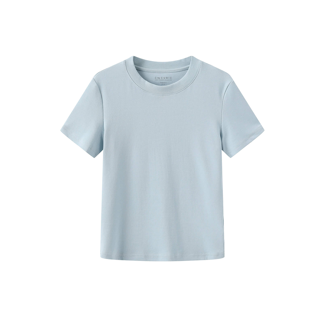 C by CUBIC Crew Neck Short-Sleeve T-Shirt-20