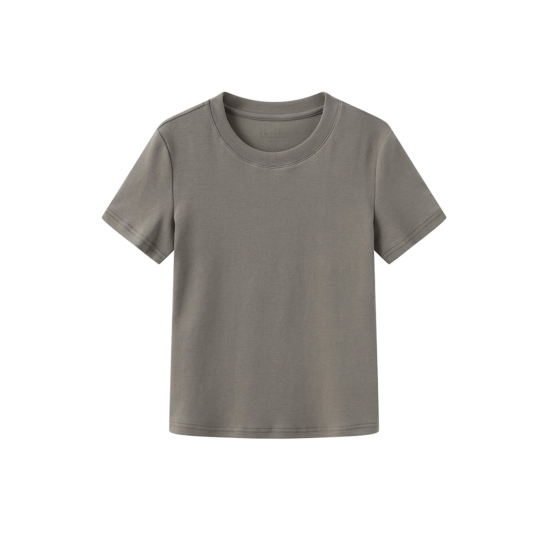 C by CUBIC Crew Neck Short-Sleeve T-Shirt-21