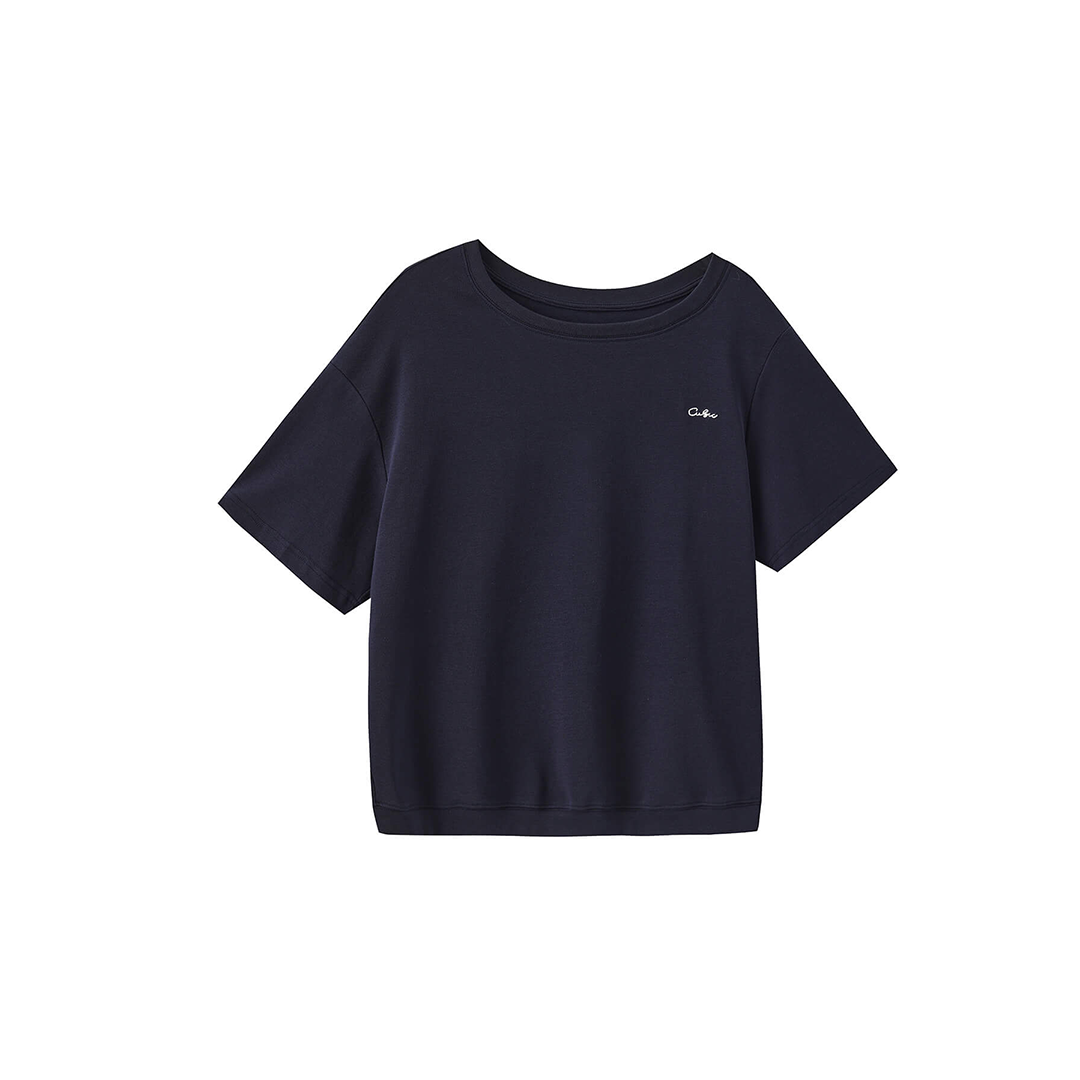 C by CUBIC Embroidered Off-Shoulder T-Shirt-14