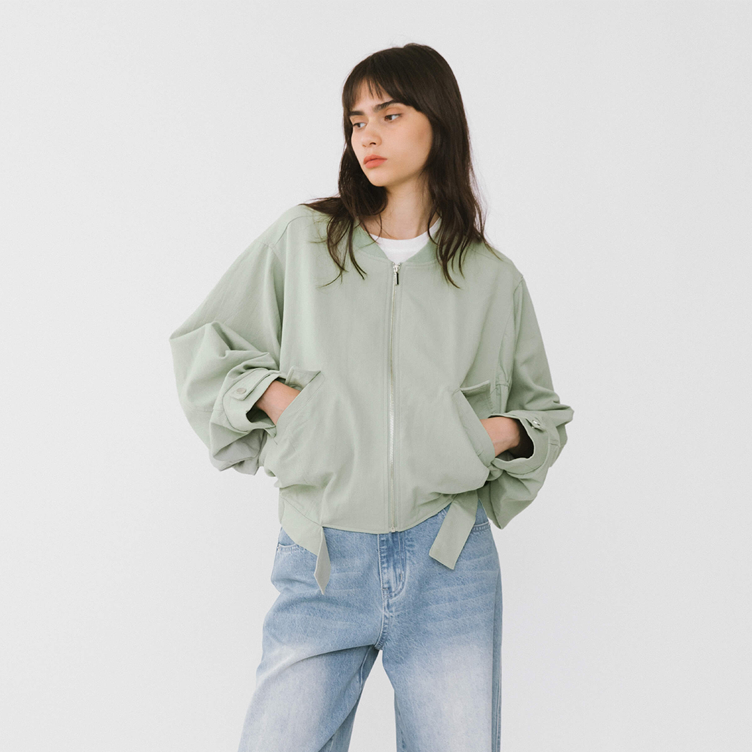 Mint Bomber Jacket-4