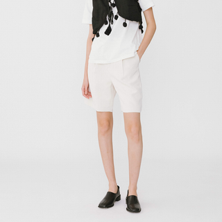 Asymmetric Cut Out Tailored Shorts