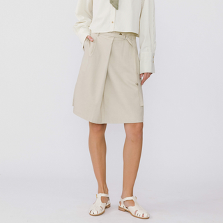A-line Round Skirt with Wool Blend