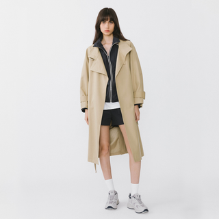 Overlay Mid-Length Trench Coat