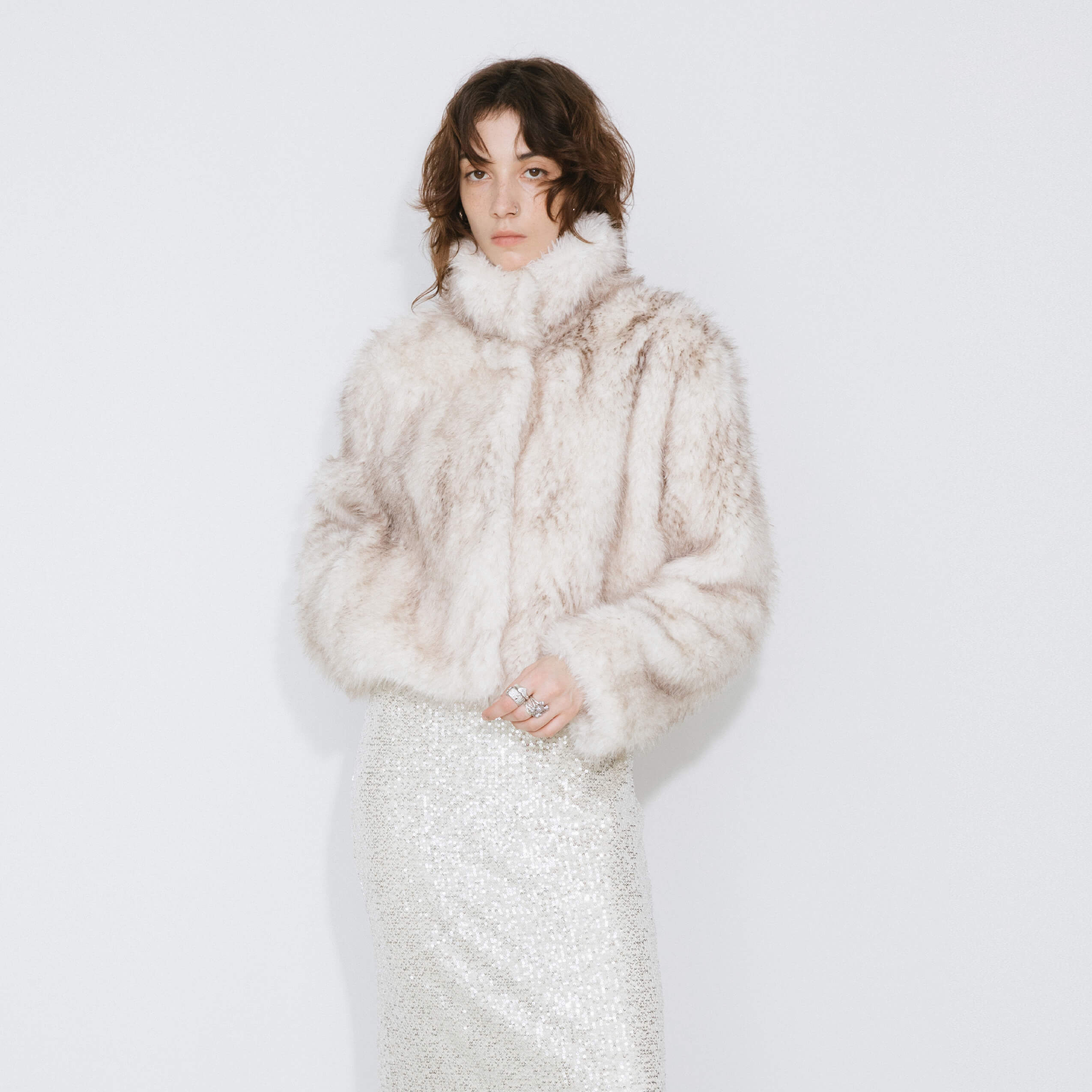 Faux Fur Short Coat-7