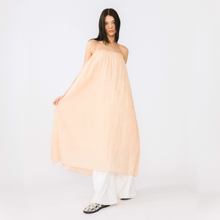 Spaghetti Strap A-line Maxi Dress