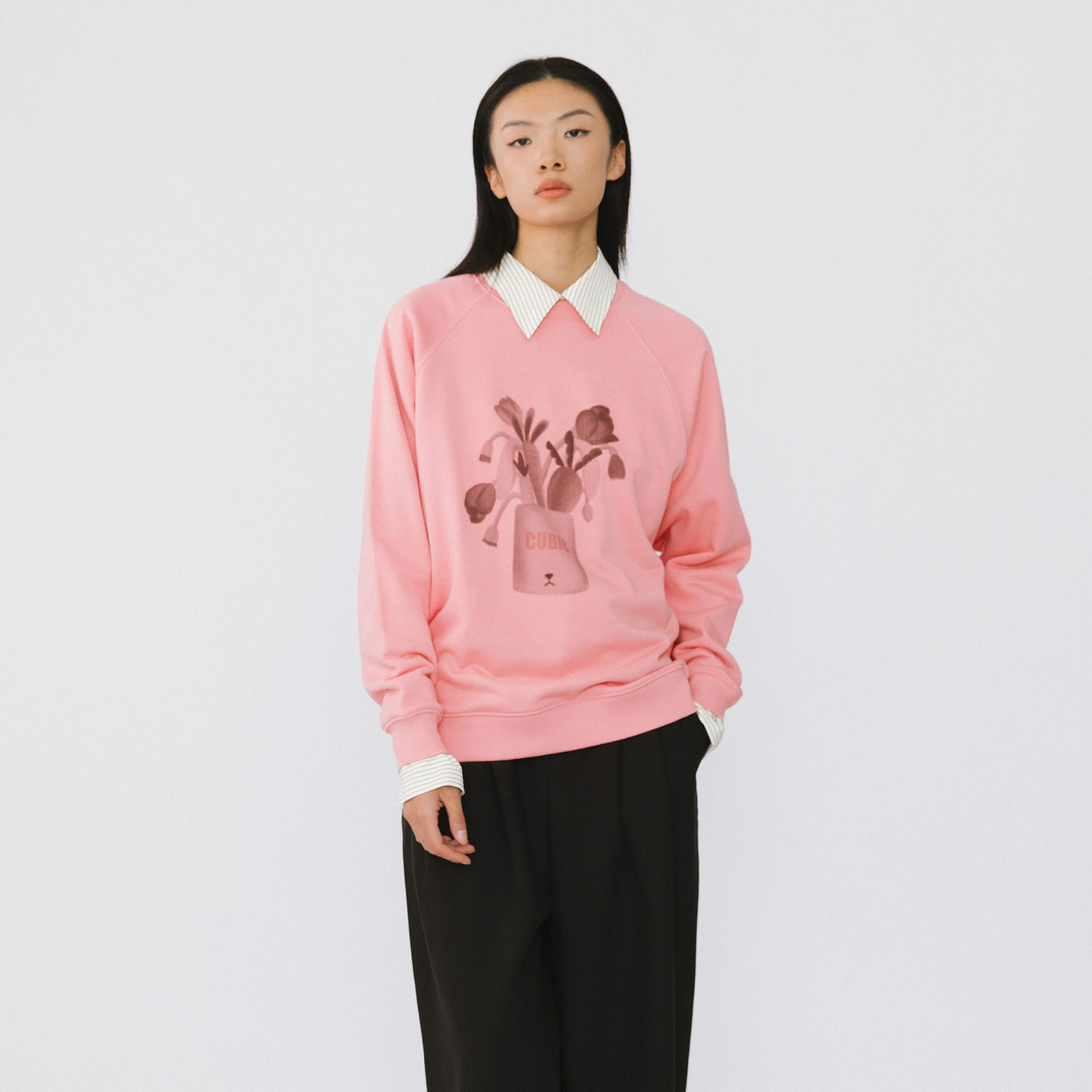 Round Neck Printed Sweatshirt-14