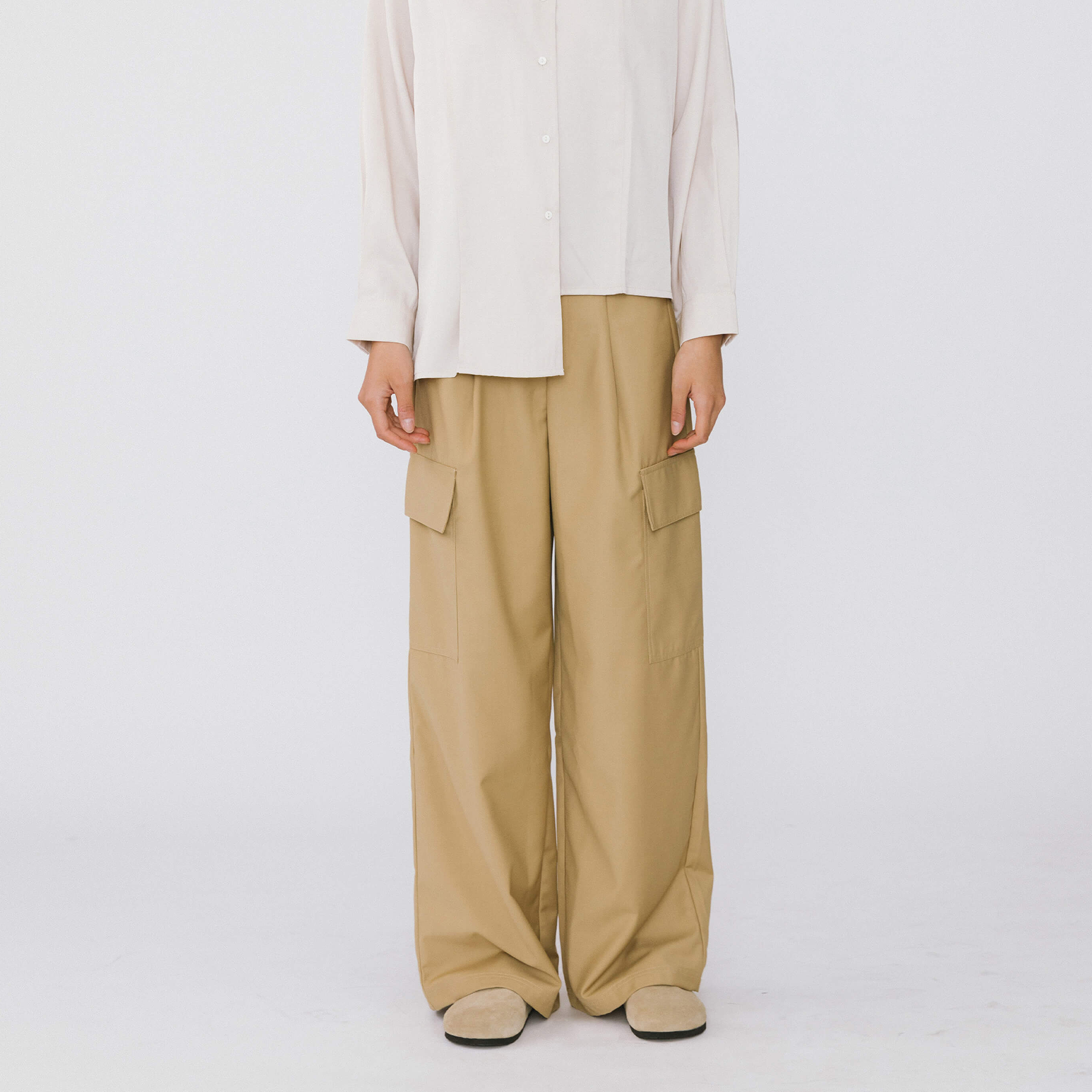 Straight Leg Cargo Trousers-7
