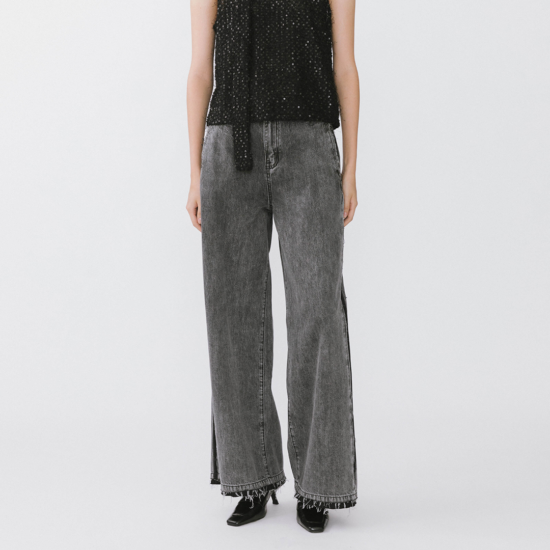 High Waist Barrel Leg Jeans-13