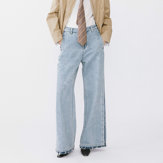 High Waist Barrel Leg Jeans