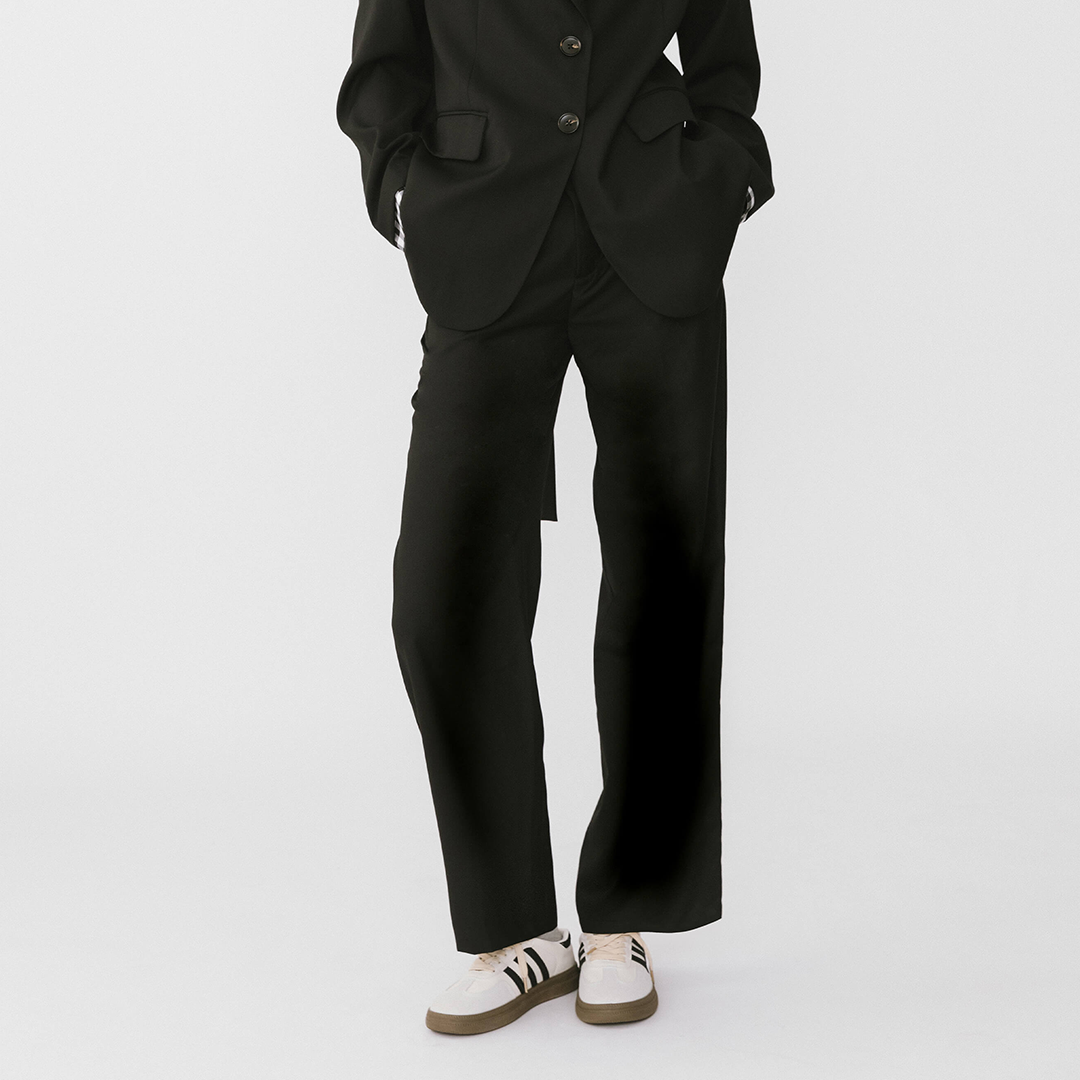 Checkered Peekaboo Tailored Trousers-3