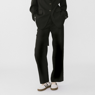 Checkered Peekaboo Tailored Trousers