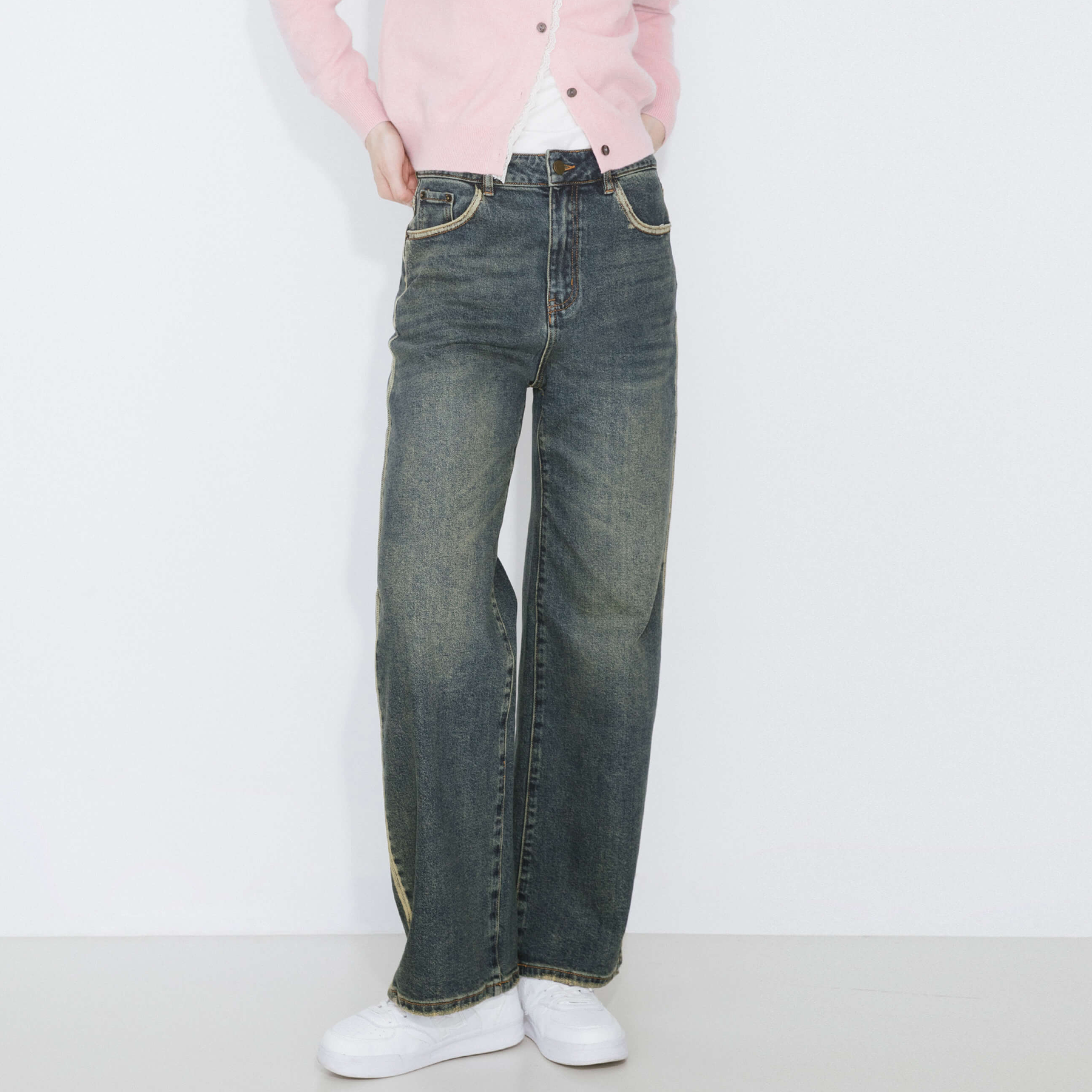 Vintage Bronze Wash Dark Jeans-7