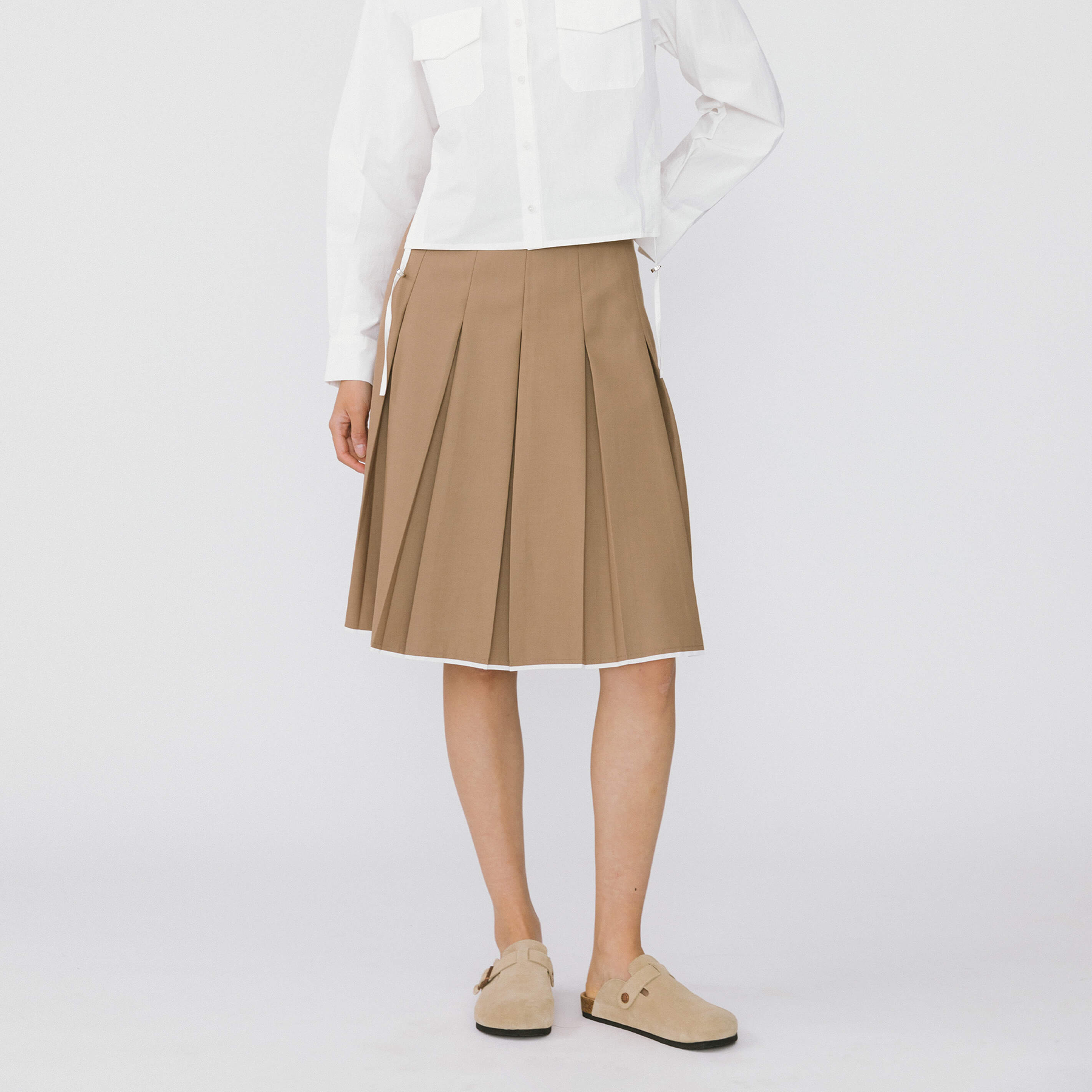 High Waisted Pencil Skirt-4