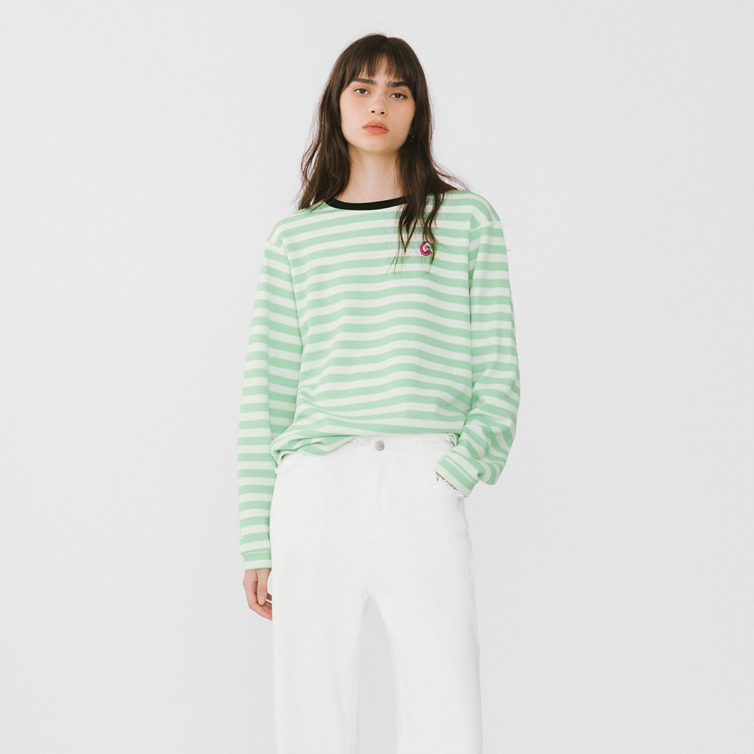 Oversized Striped Long Sleeve Top-22