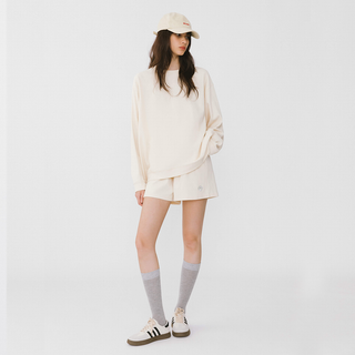 Oversized Long Sleeve T-Shirt and Matching Shorts