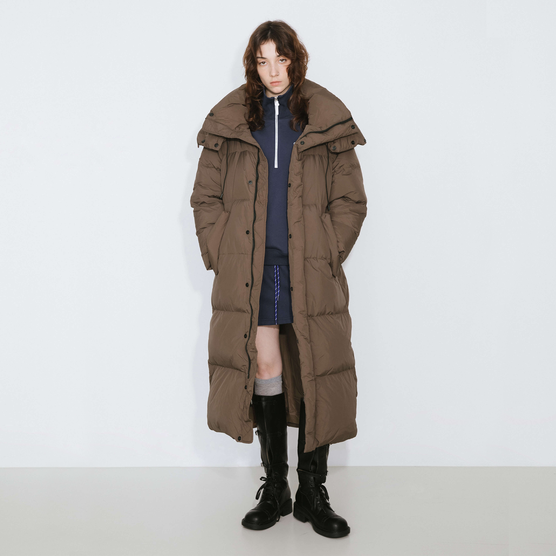 Long A-line Down Coat-14
