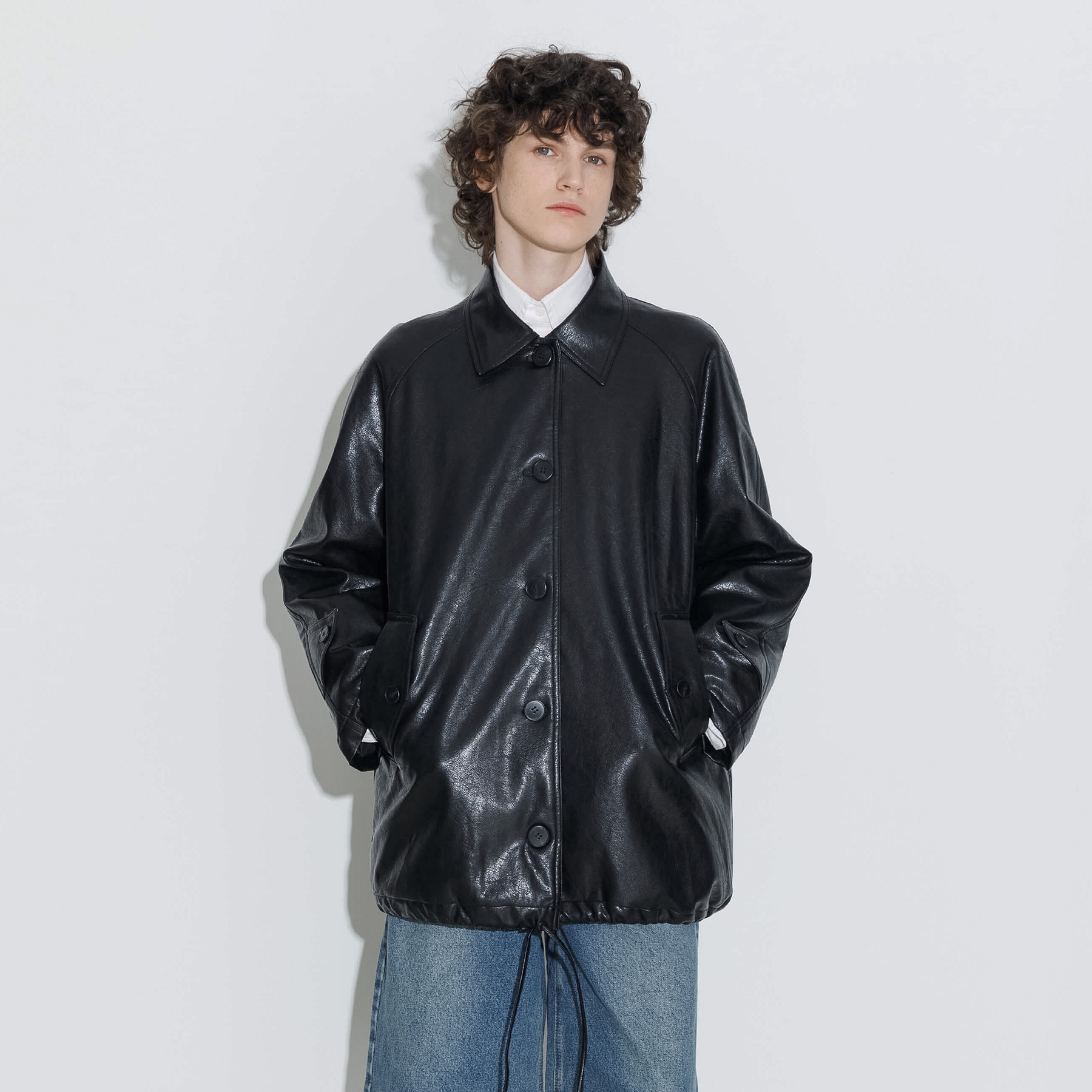 Black Tailored Down Jacket-7
