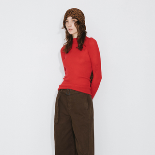 Merino Wool Turtleneck Knitwear Jumper