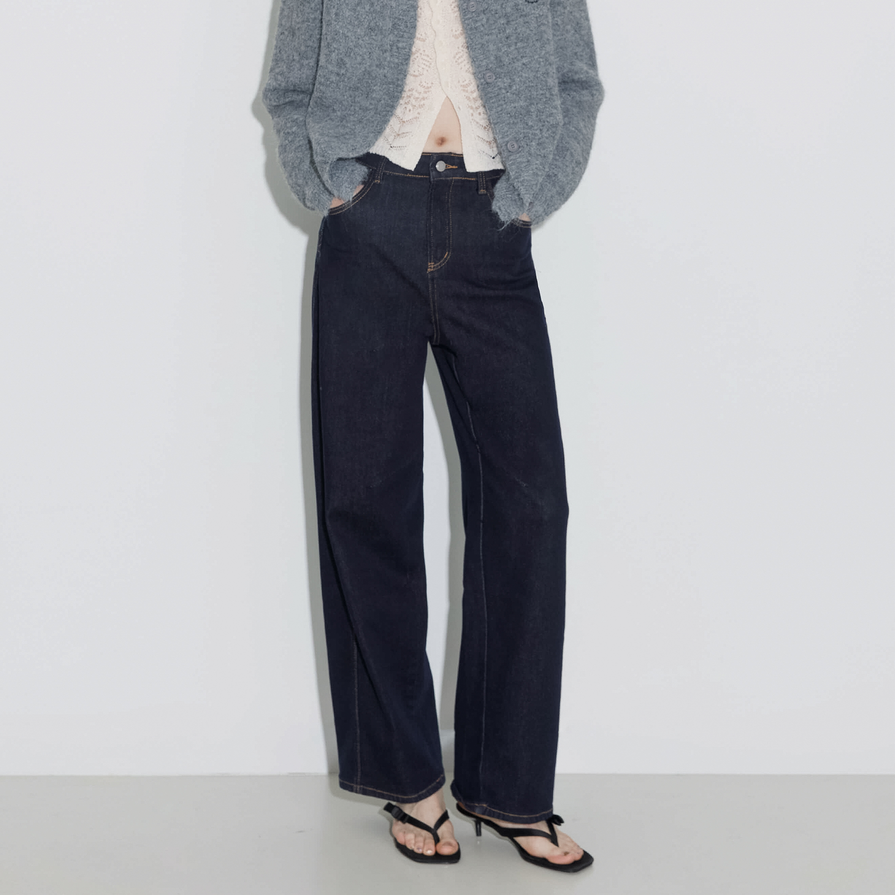"CUBIC WINE CLUB" Tapered Fit Jeans-7