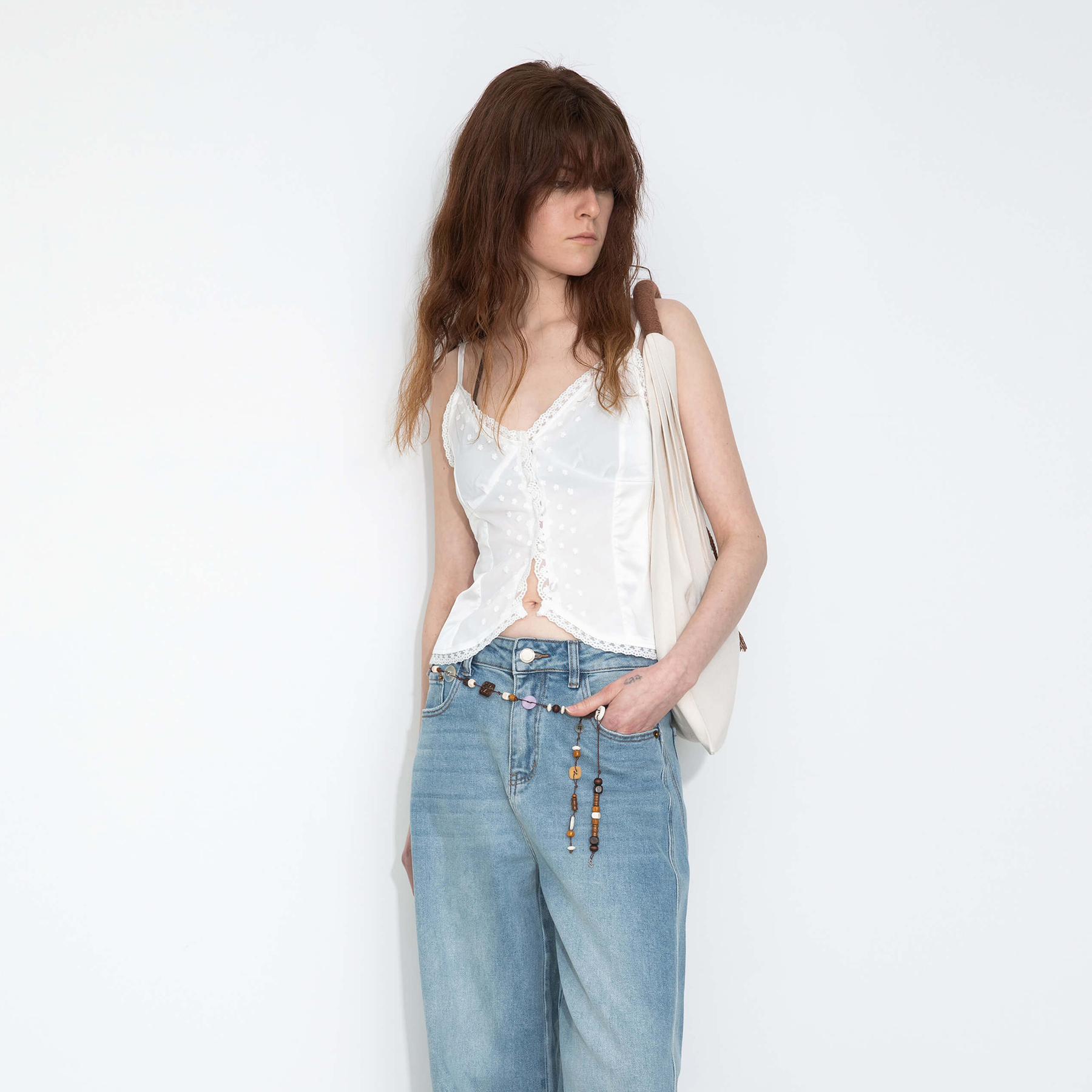 Embroidered lace Tank Top-3