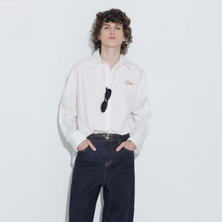100% Cotton Embroidered Oversized Shirt