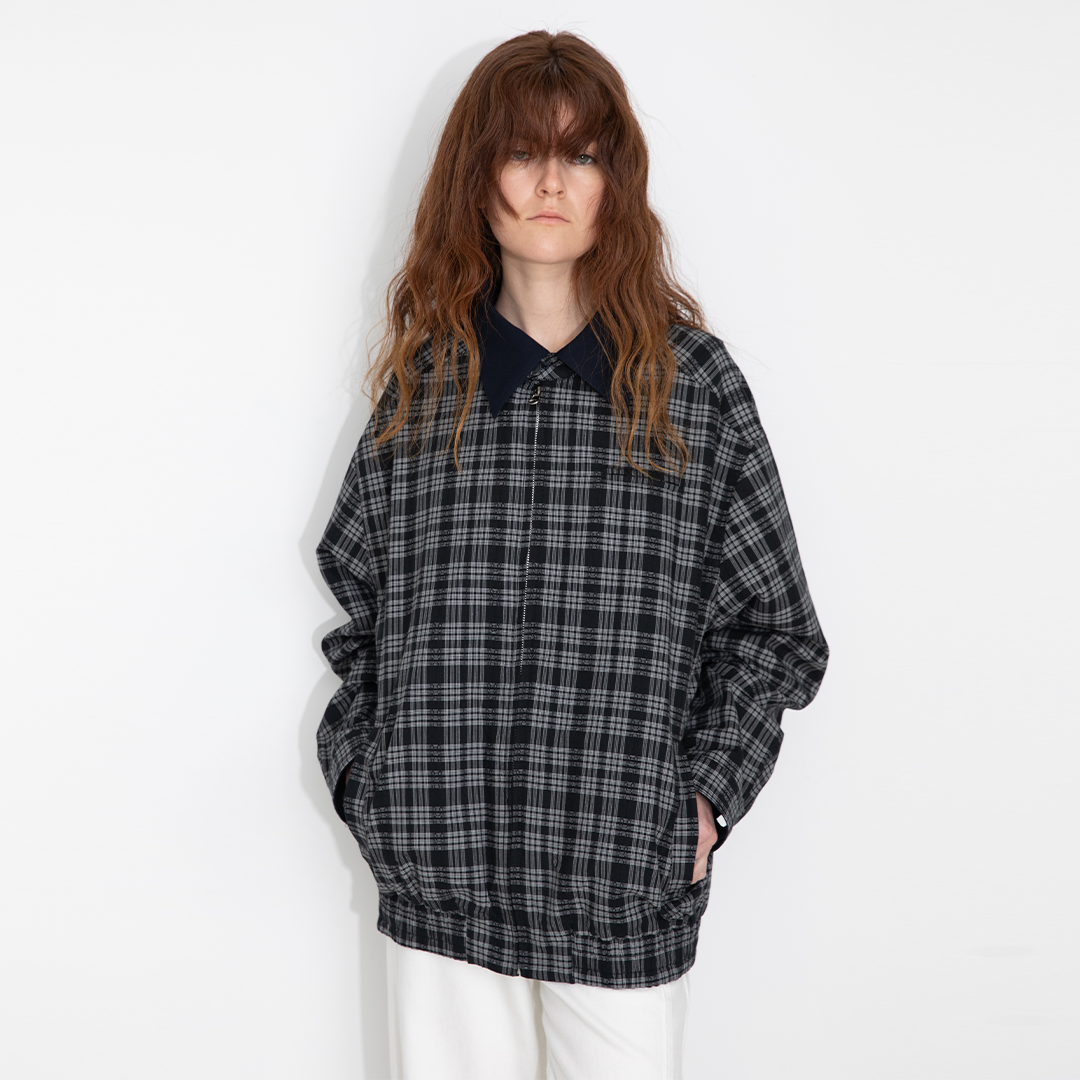 Reversible Jacket with Color-Block Collar-14