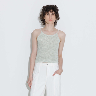 Thin Strap Ribbed Knit Vest